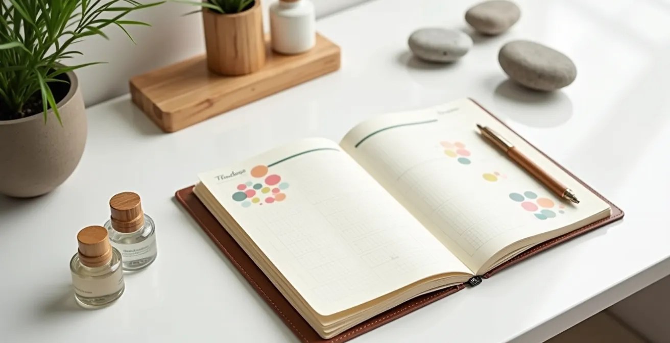 Visueller Peeling-Kalender für verschiedene Hauttypen mit saisonaler Anpassung